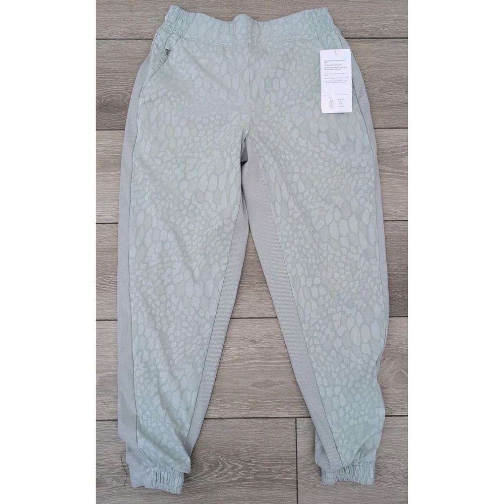 Athleta Brooklyn Lined Textured Jogger Women's Size 2‎ P Pants Light Green NWT
